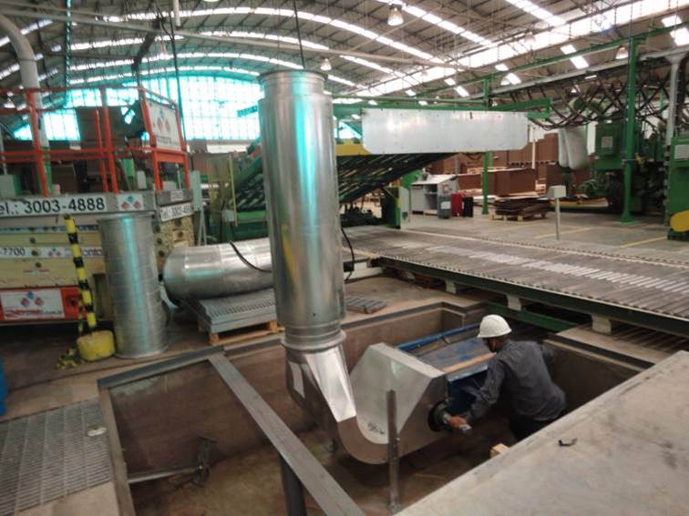 Shown is KWS Pit Conveyor Installed
